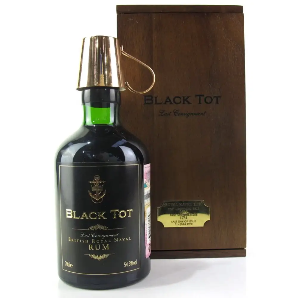 Bottle of Elixir Distillers of London Black Tot Rum Last Consignment