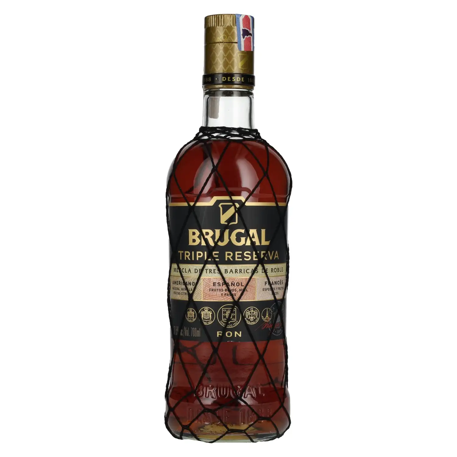 Bottle of Brugal Triple Reserva