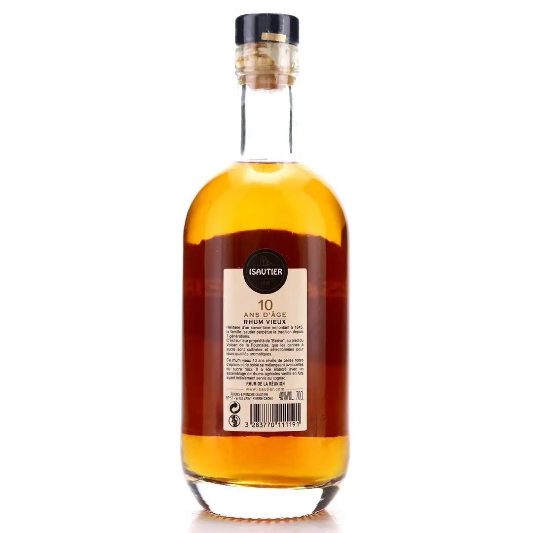 Image haute résolution de Isautier 10 Ans d’Âge Rhum Vieux