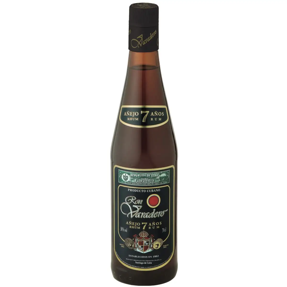 Bottle of Ron Varadero Añejo 7 Años