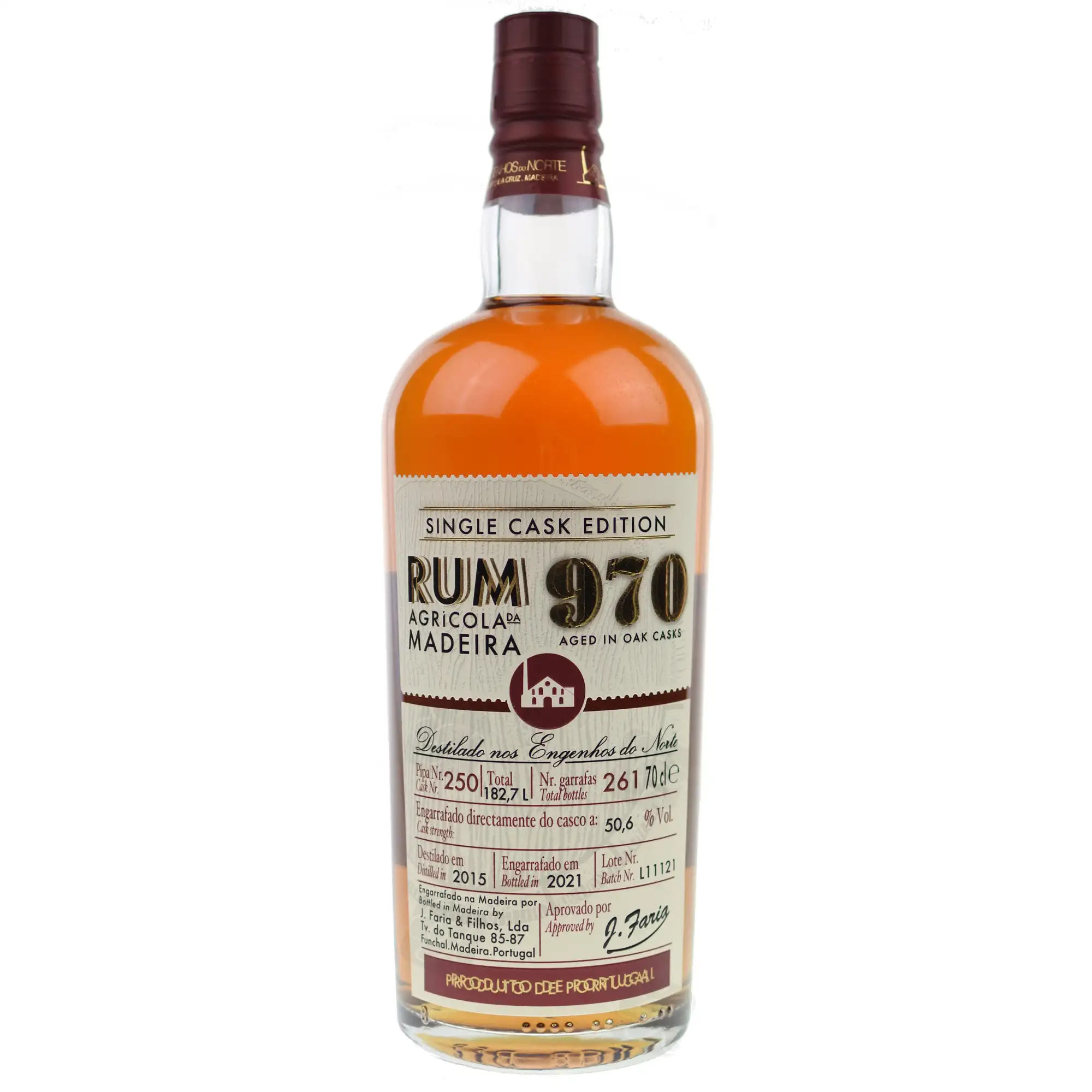 Bottle of Engenhos do Norte 970 Single Cask Edition 2015