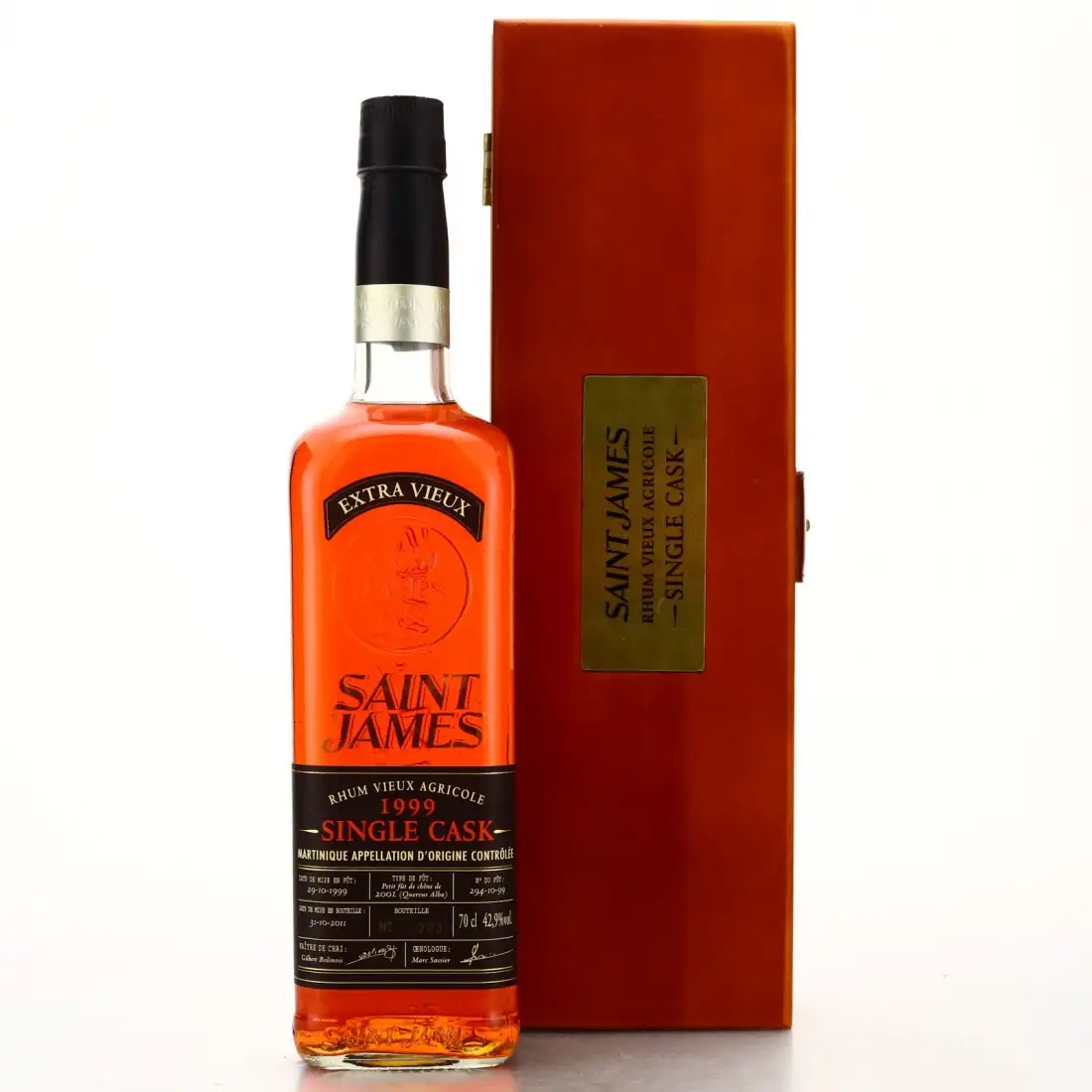Bottle of Saint James Single Cask 1999