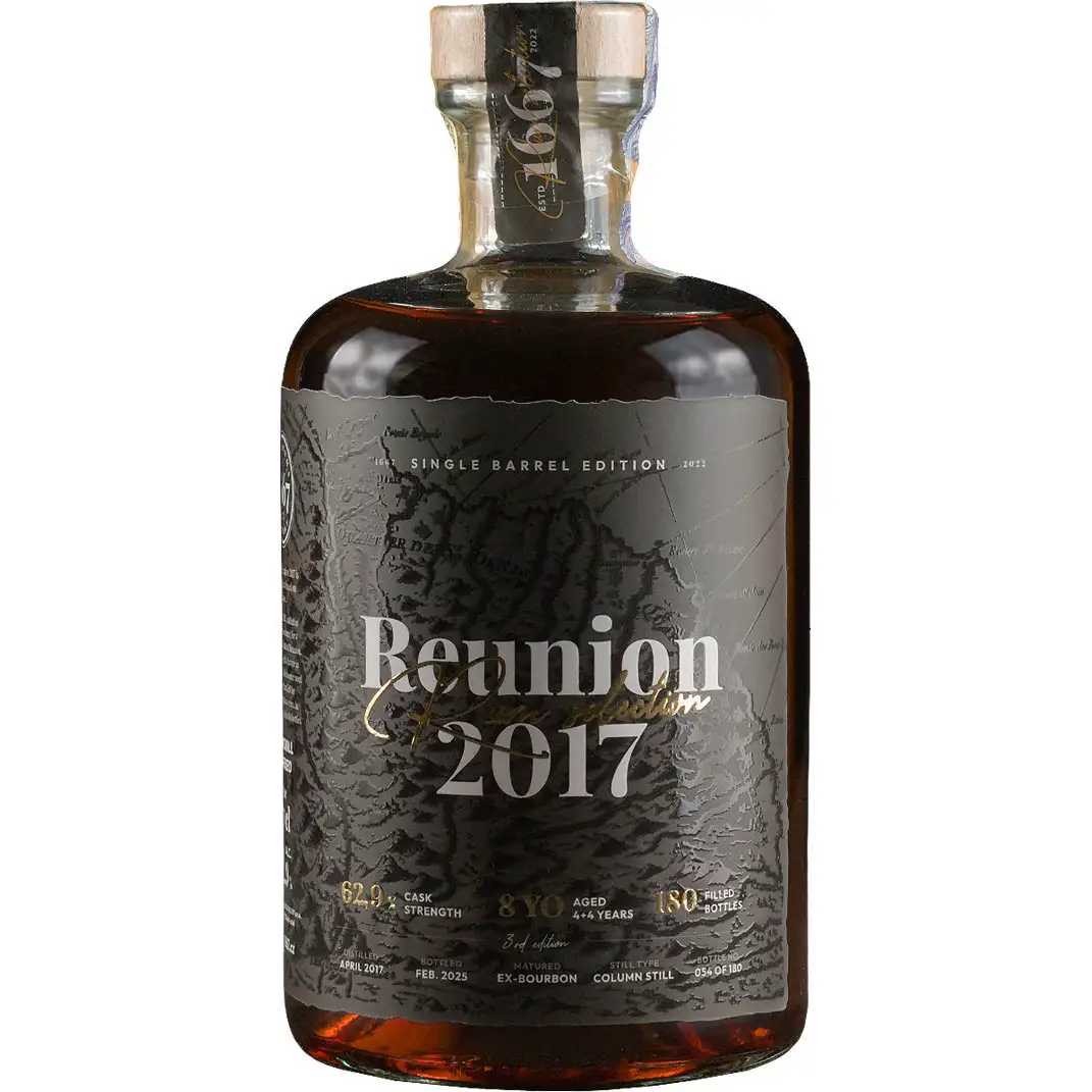 Bottle of 1667 Rare Rums Company Reunion 2017