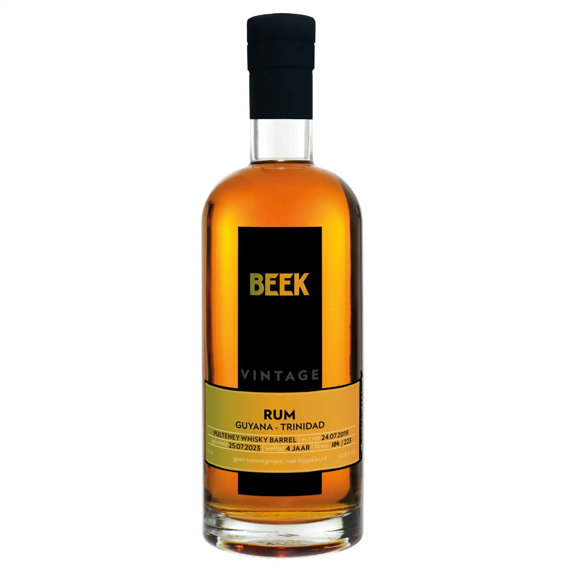 Bottle of Beek Rum Guyana-Trinidad (Pulteney Cask) 2019