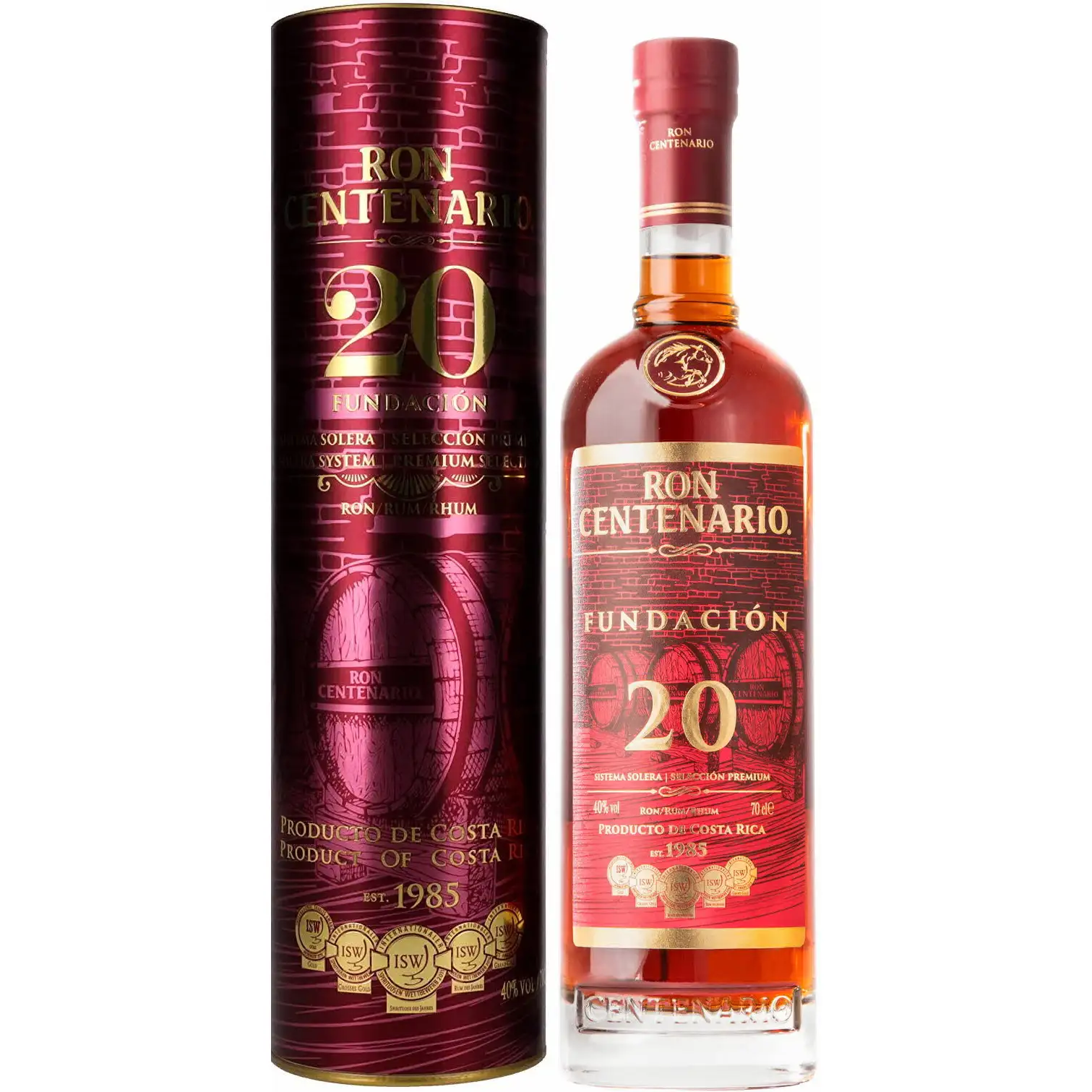 Bottle of Centenario Centenario 20 ans Fundacion Edition limitée