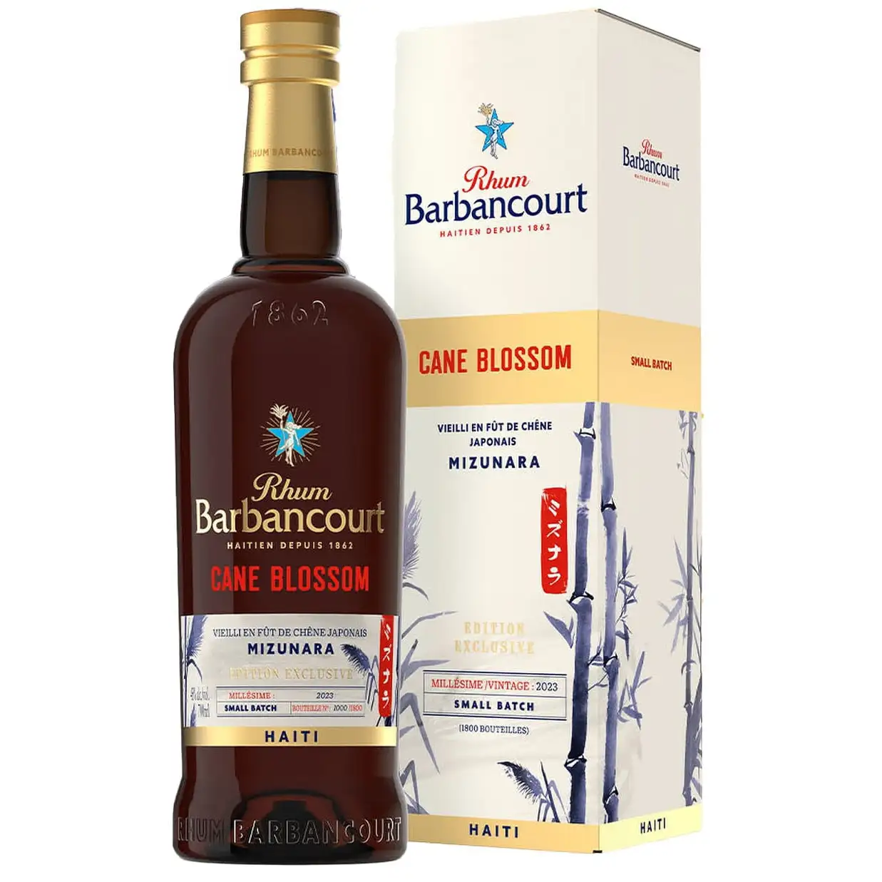 Bottle of Barbancourt Barbancourt Cane Blossom Mizunara Cask Finish 2023