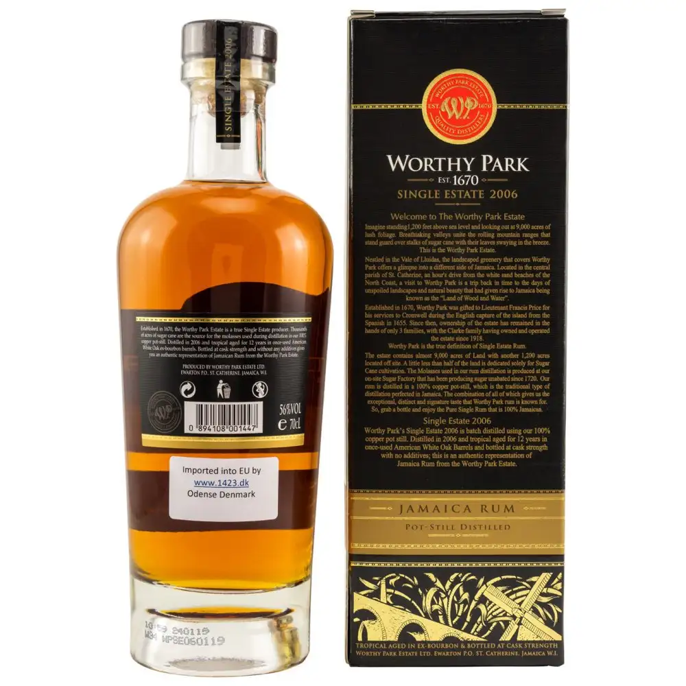 High resolution image of Worthy Park Single Estate 2006