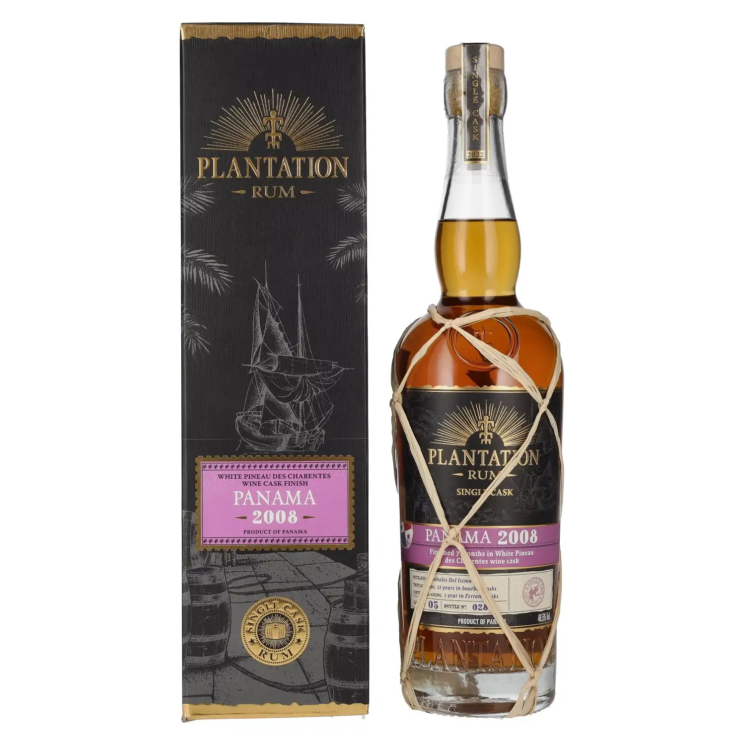 Bottle of Alcoholes Del Istmo Plantation Panama 2008 (White Pineau des Charentes Finish)