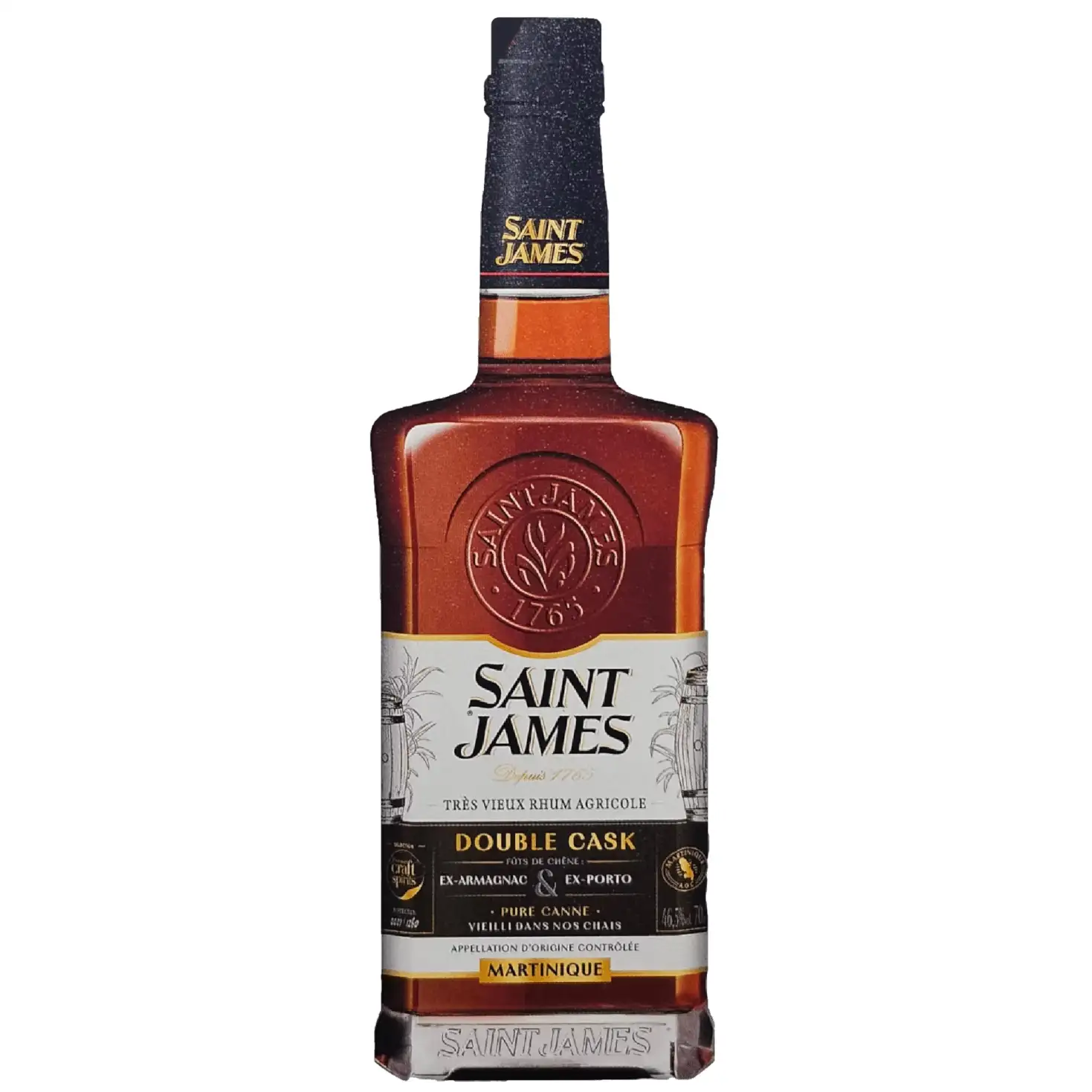 Bottle of Saint James Double Cask (Ex-Armagnac & Ex-Porto)