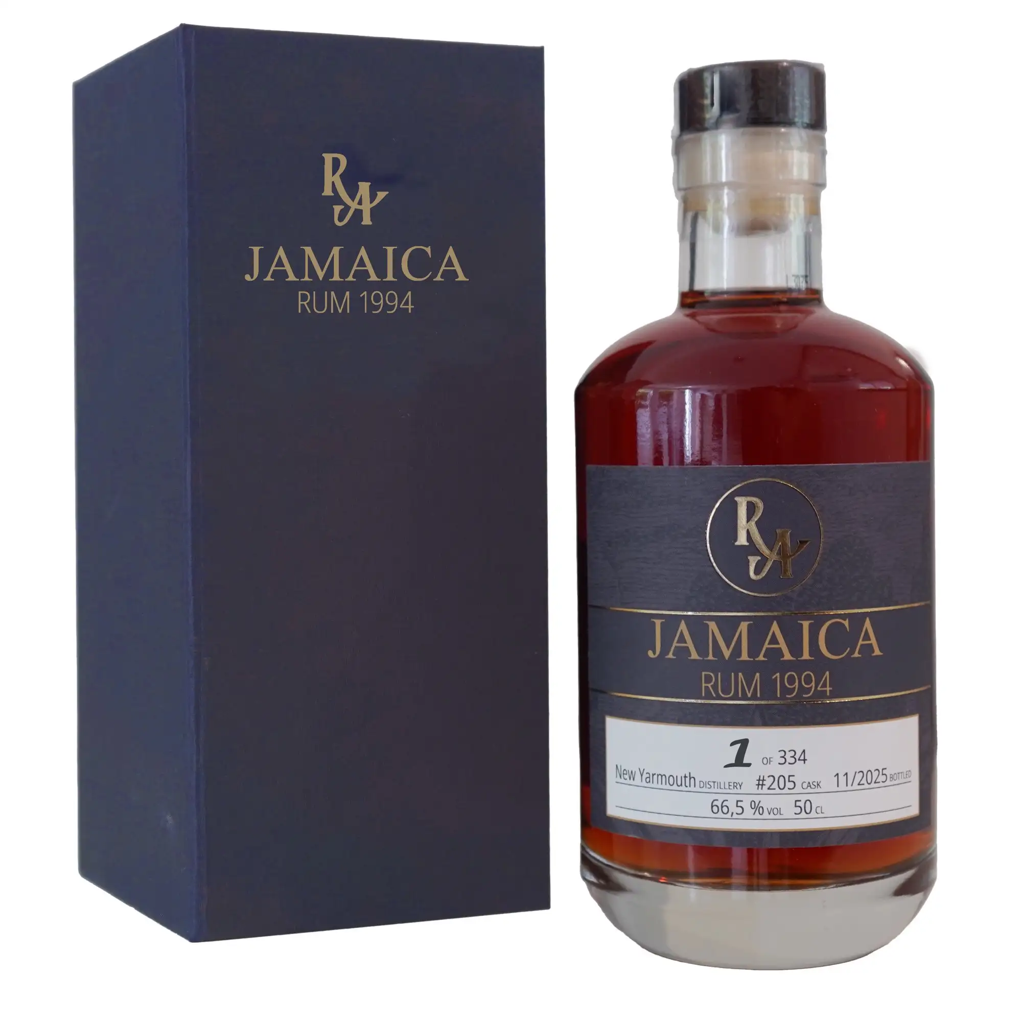 Bottle of New Yarmouth RA Jamaica Rum 1994