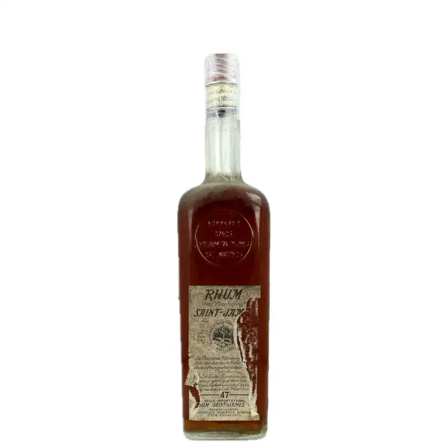 Bottle of Saint James Rhum Vieux bottled in the 1950s