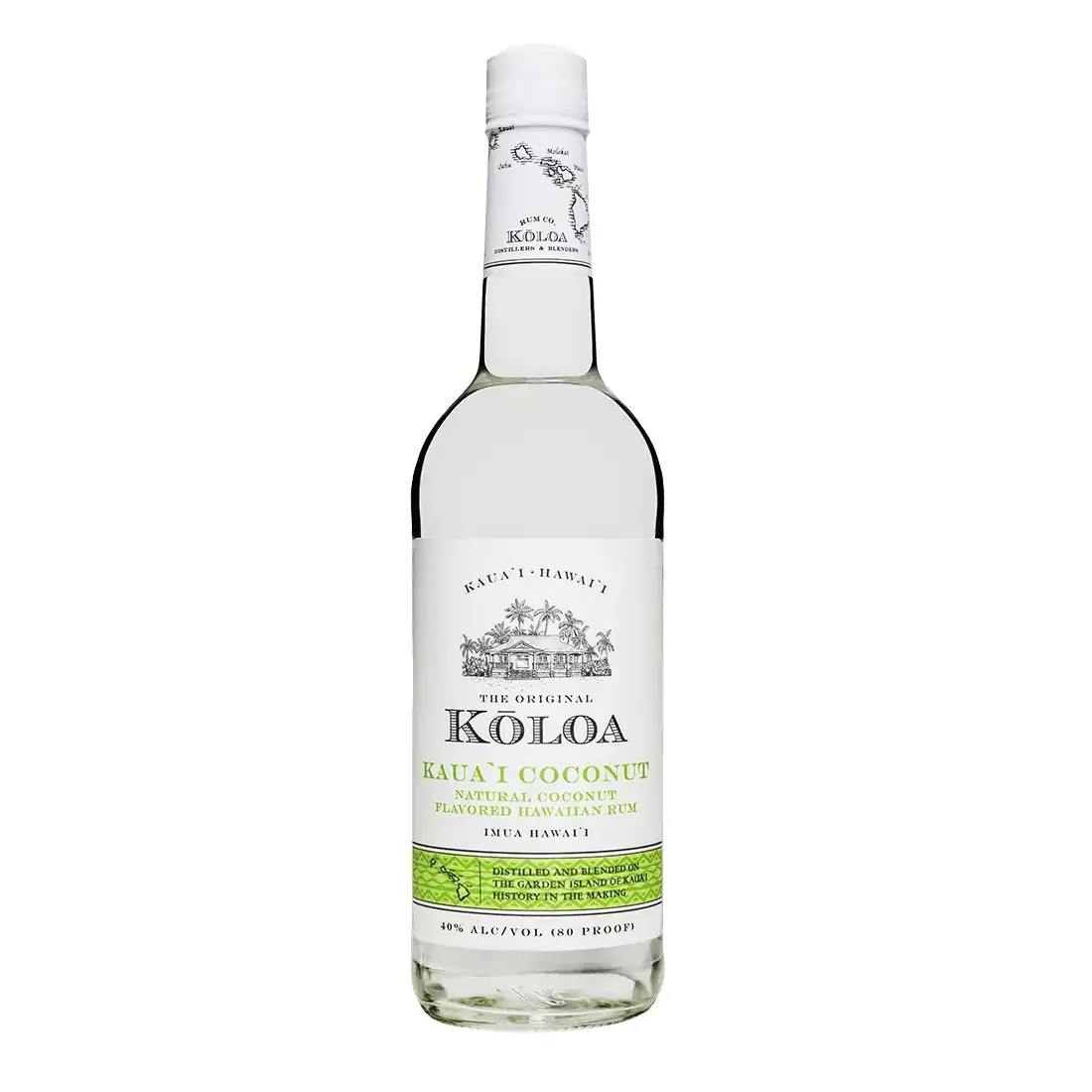 Bottle of Koloa Rum Company Koloa Kaua‘i Coconut