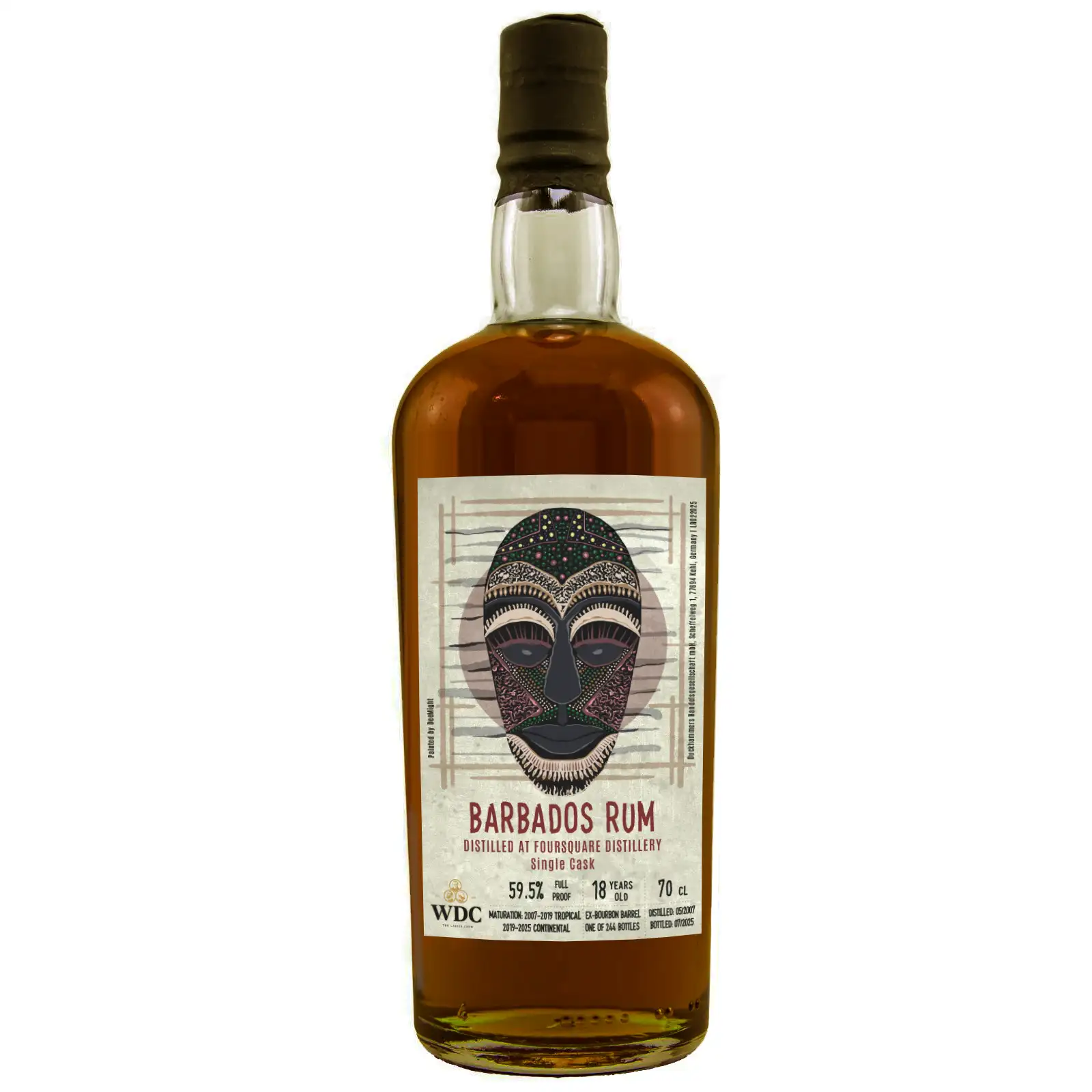 Bottle of Wu Dram Clan Barbados Rum 2007