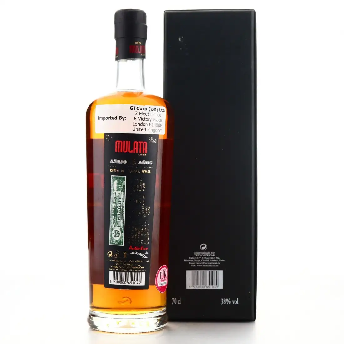 Image haute résolution de Mulata Añejo 15 Años