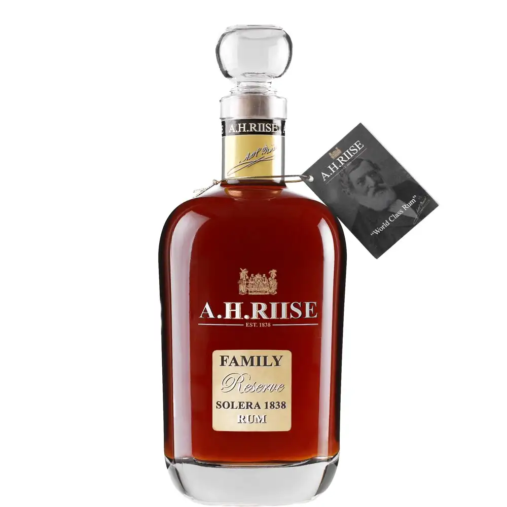 Bottle of A.H. Riise Family Reserve Solera 1838 Rum