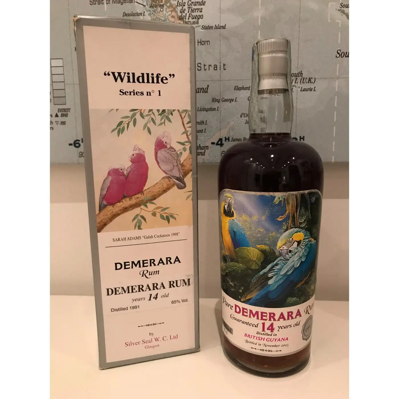 High resolution image of Silver Seal Enmore Demerara Rum 1991