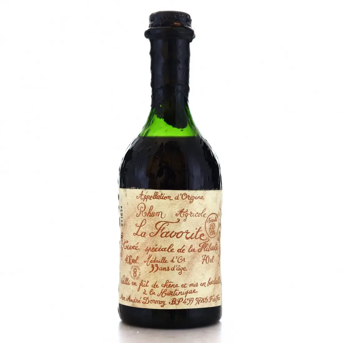 Bottle of La Favorite La Flibuste Old Cuvee Speciale 1977