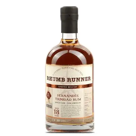 Bottle of Rhumb Runner T.D.L Fernandes Trinidad Rum 1999