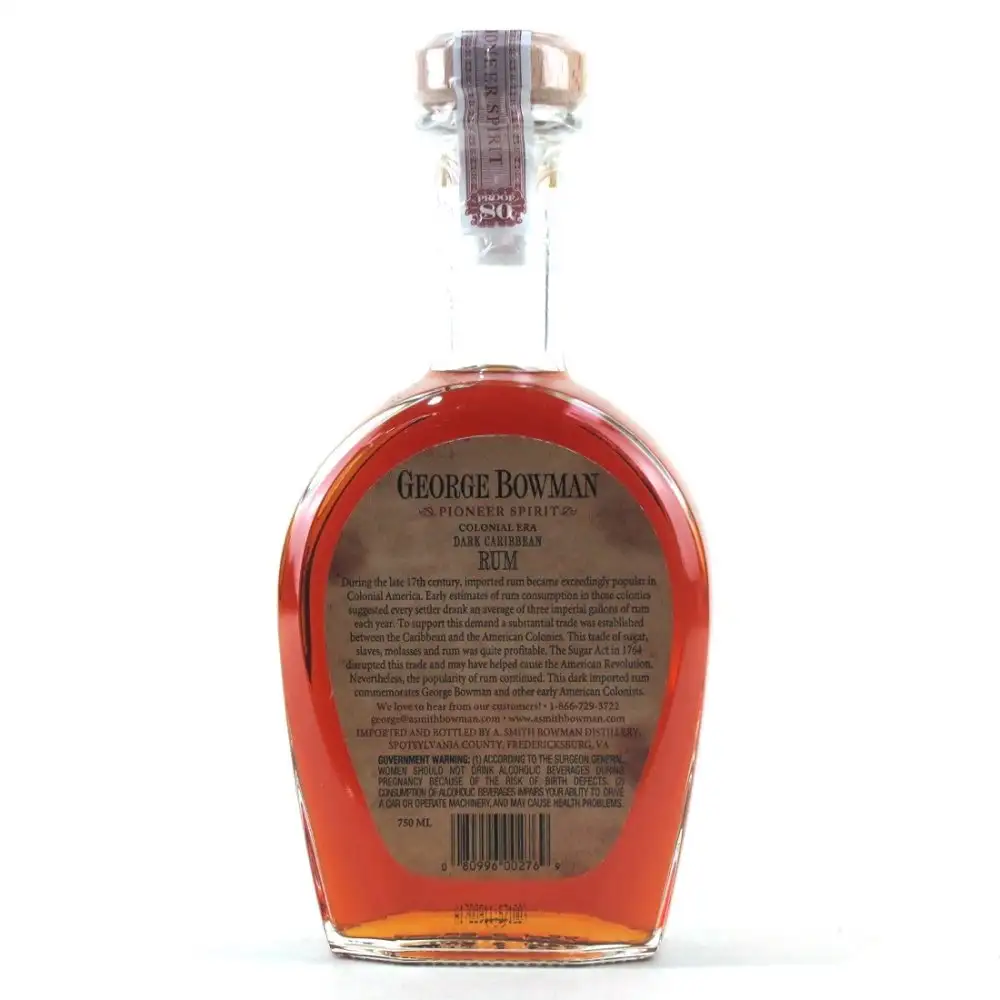 High resolution image of Smith Bowman Distillery George Bowman Small Batch