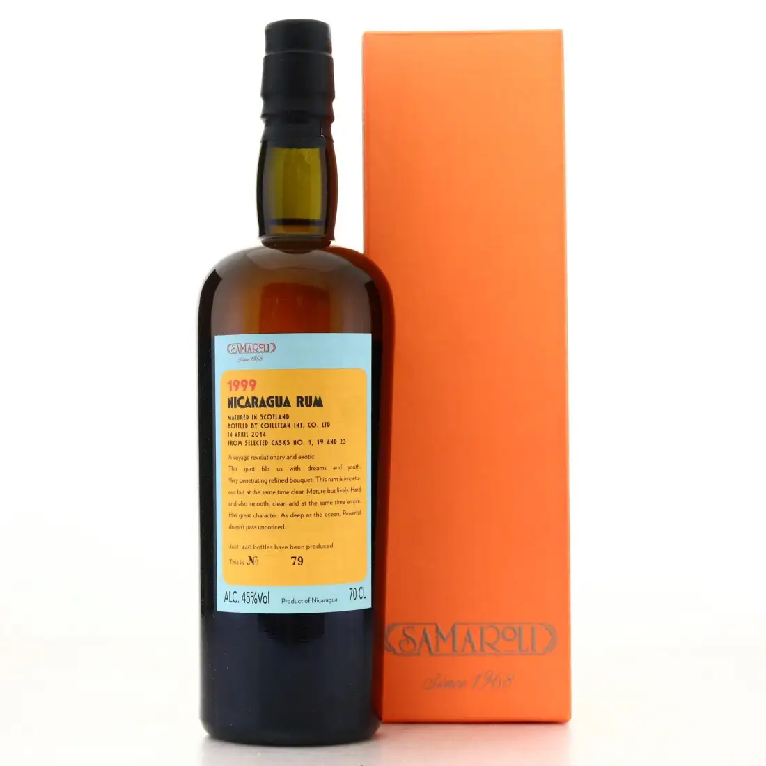 Image haute résolution de Samaroli Nicaragua Rum 1999