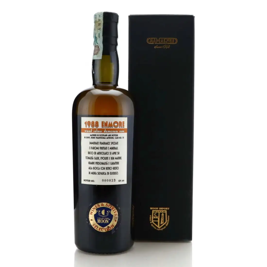 Image haute résolution de Samaroli Enmore Wood Colour Demerara Rum 1988