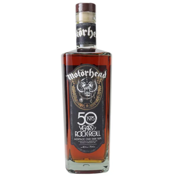 Live Brands Factory Motörhead 50 Years of Rock & Roll Heritage Cask Dark Rum 70cl bottle