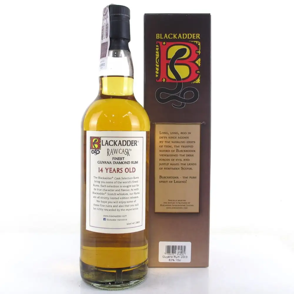 High resolution image of Blackadder Diamond Raw Cask Rum 2003