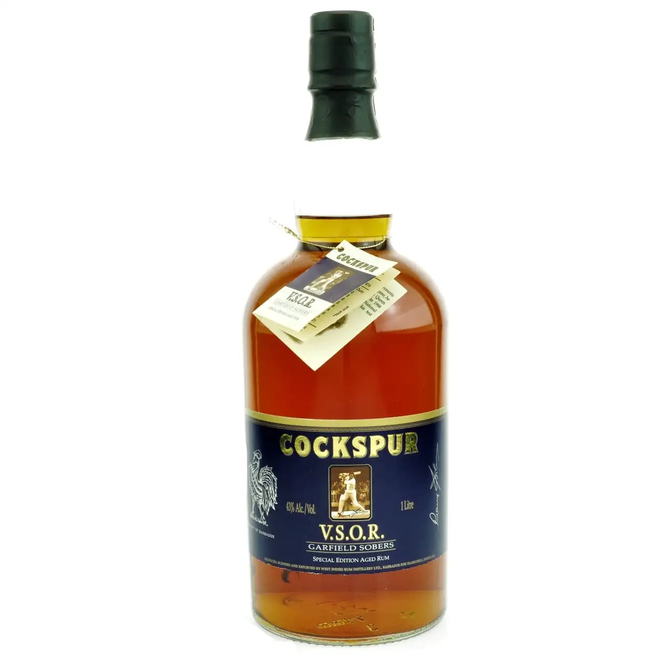 Bottle of Cockspur VSOR - Garfield Sobers