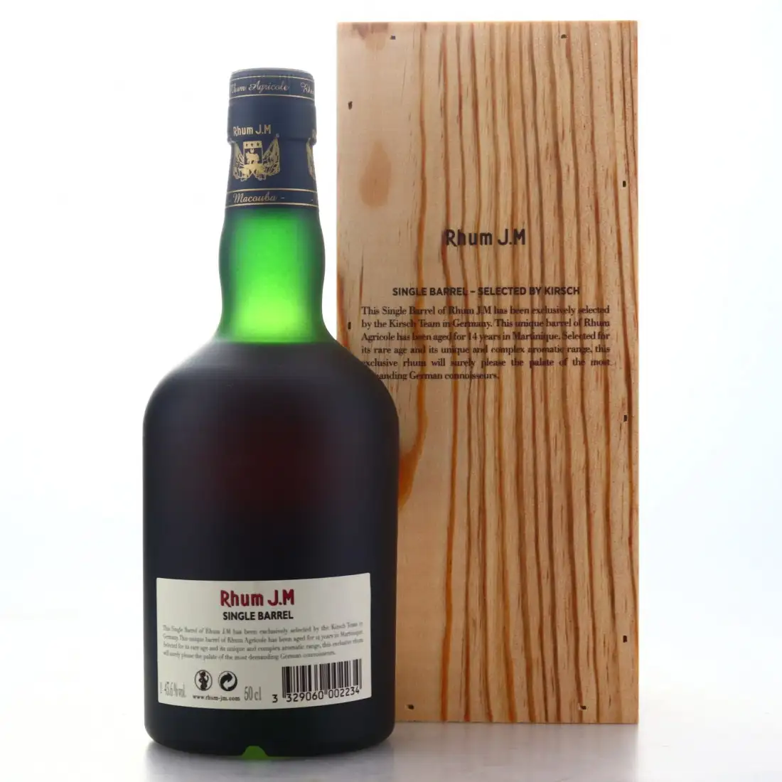 High resolution image of Rhum J.M Single Barrel (Selected by Kirsch) 2004