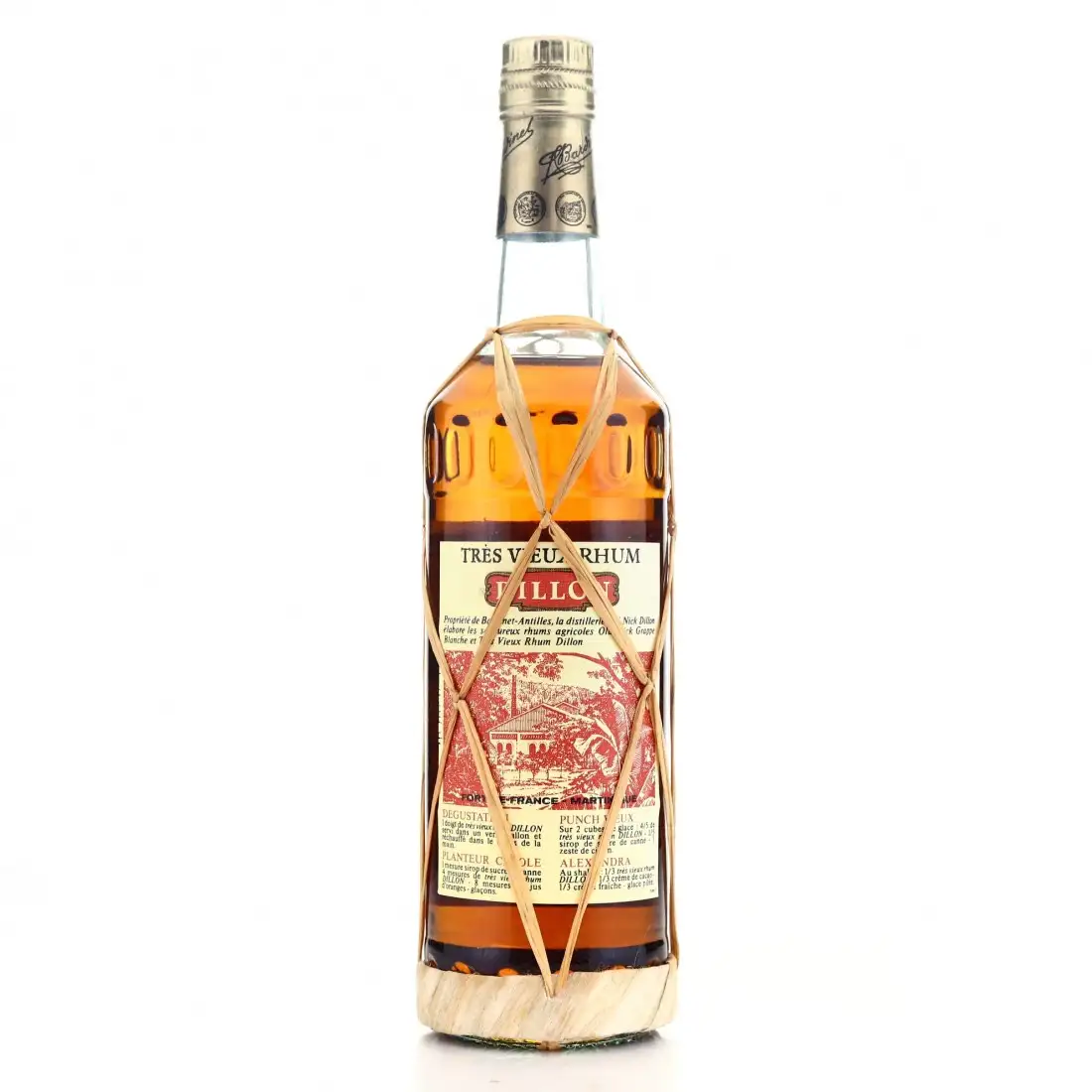 High resolution image of Dillon Old Nick Très Vieux Rhum 1968