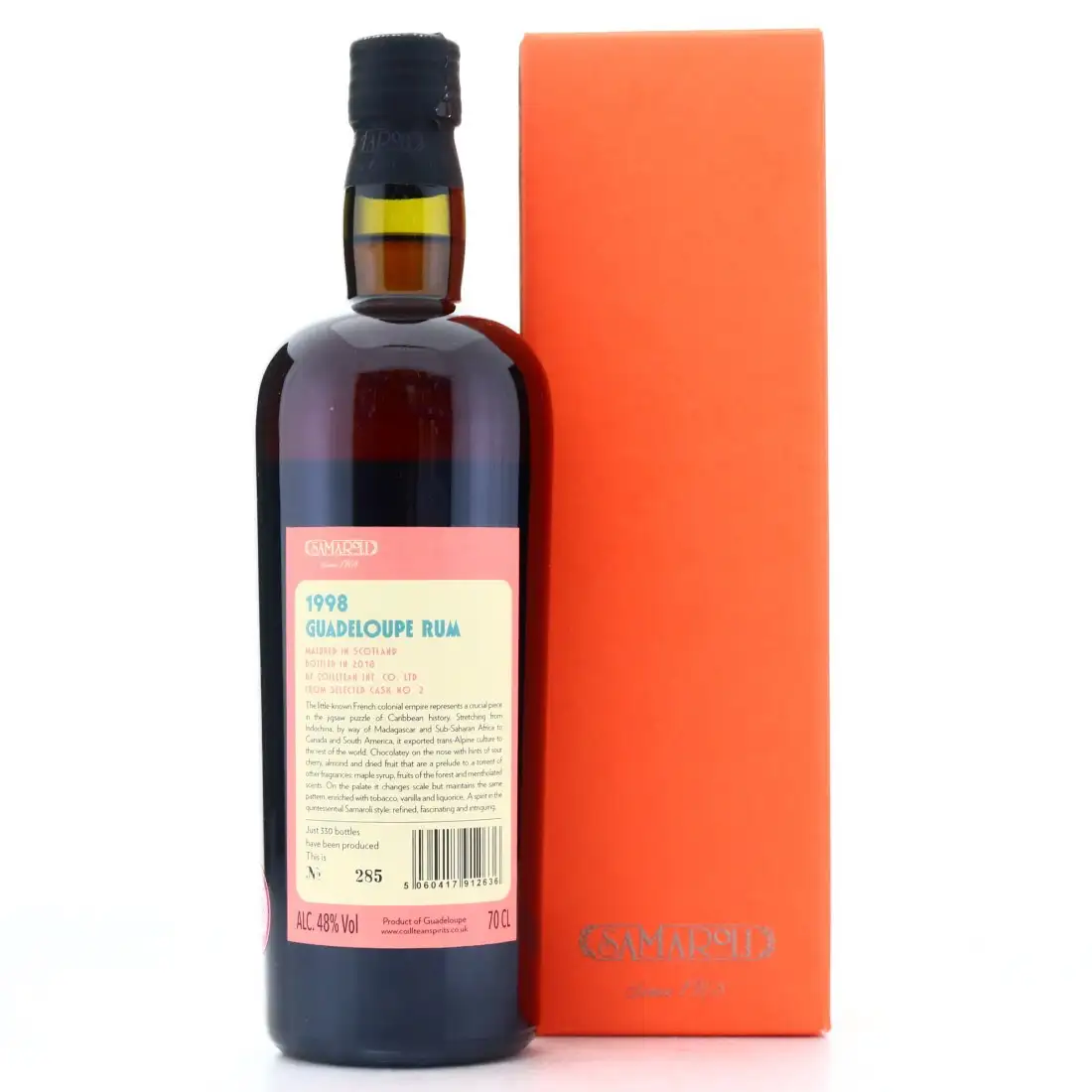 High resolution image of Samaroli Guadeloupe Rum 1998