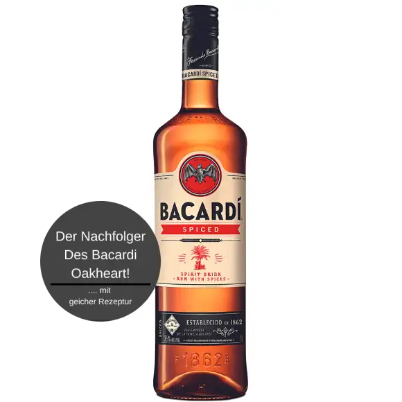 Bottle of Bacardi Spiced