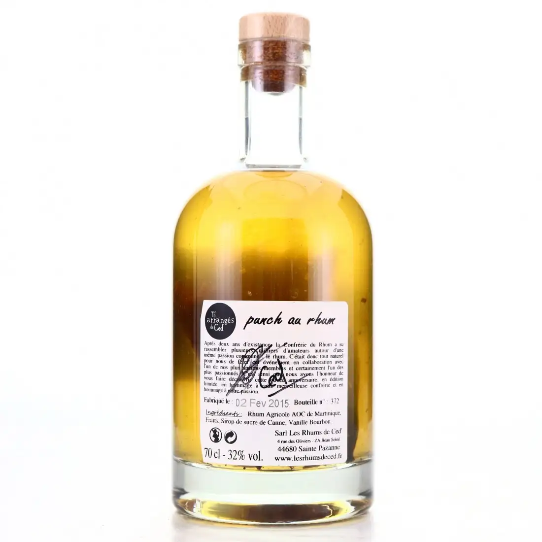 High resolution image of Ti Arrangés de Ced‘ La Confrérie du Rhum Cuvee Anniversaire 2015
