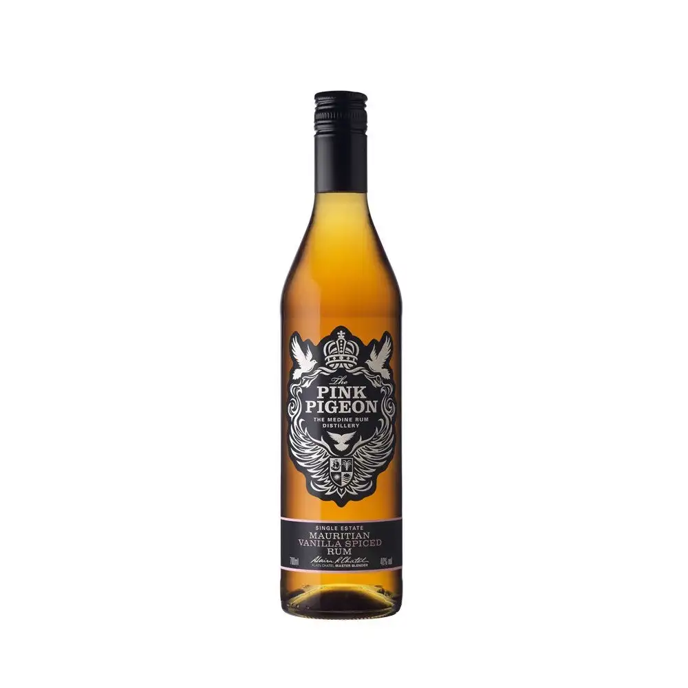 Bottle of Pink Pigeon Medine Estate Vanilla Rum