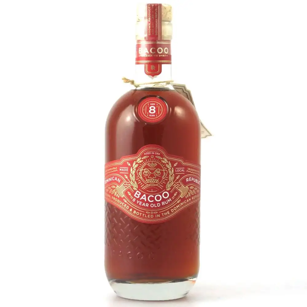 Bottle of A.F.D. Bacoo 8 Year Old Rum
