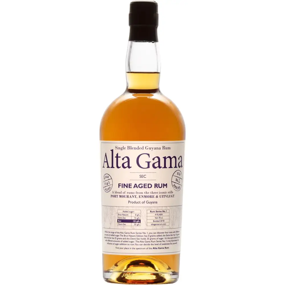 Bottle of CRT Spirits Port Mourant & Enmore & Uitvlugt Alta Gama Sec Series No. 1