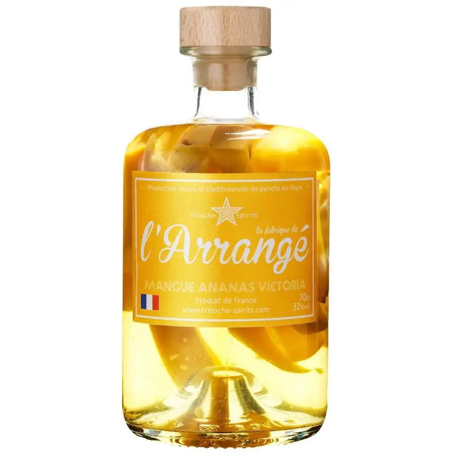 Bottle of Tricoche Spirits L’Arrangé Mangue Ananas Victoria