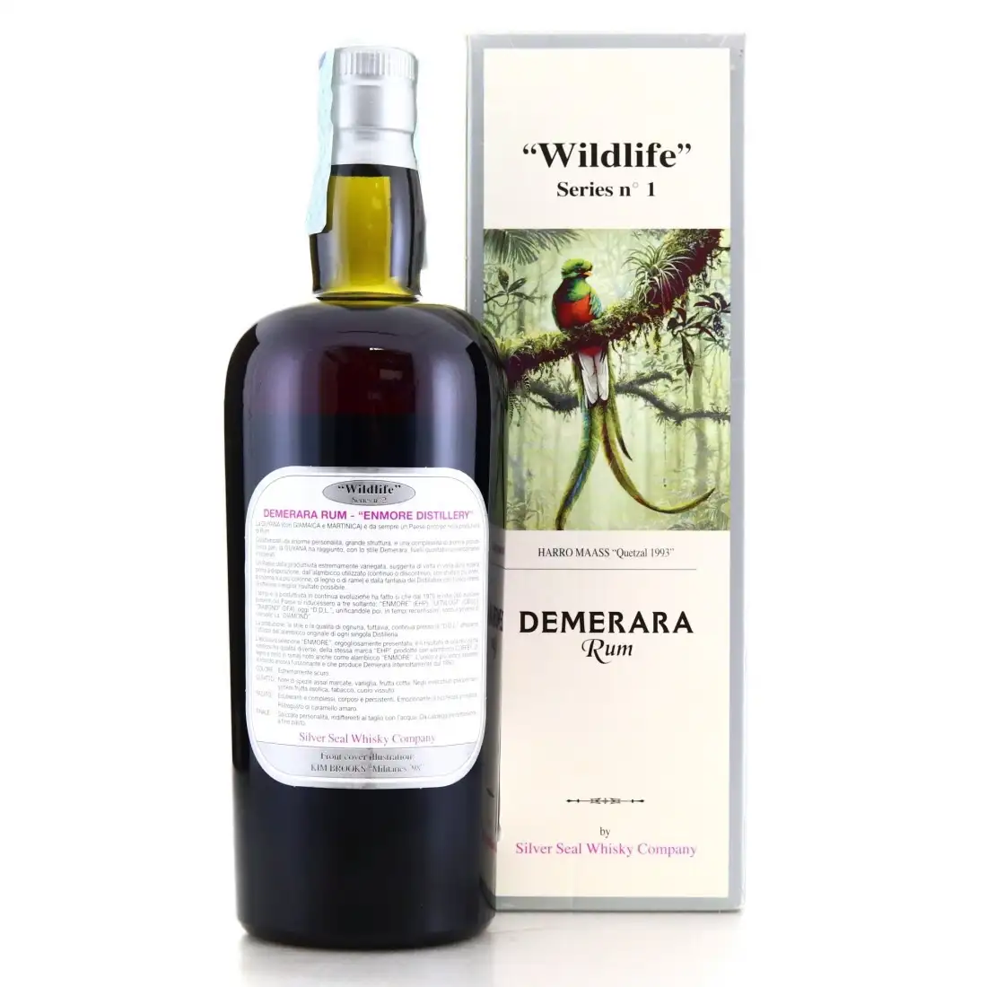 High resolution image of Silver Seal Enmore Demerara Rum 1977