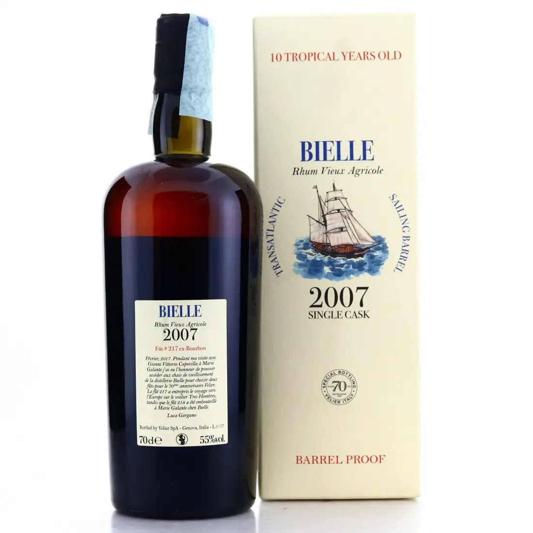 Hochauflösendes Bild von Velier Bielle Single Cask 2007