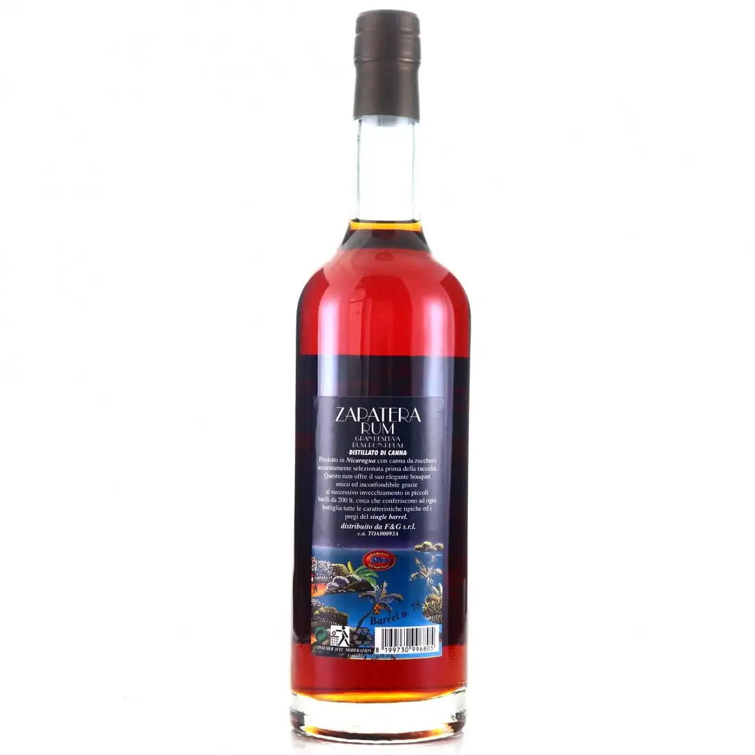 Image haute résolution de Zapatera Gran Reserva Single Barrel 1989