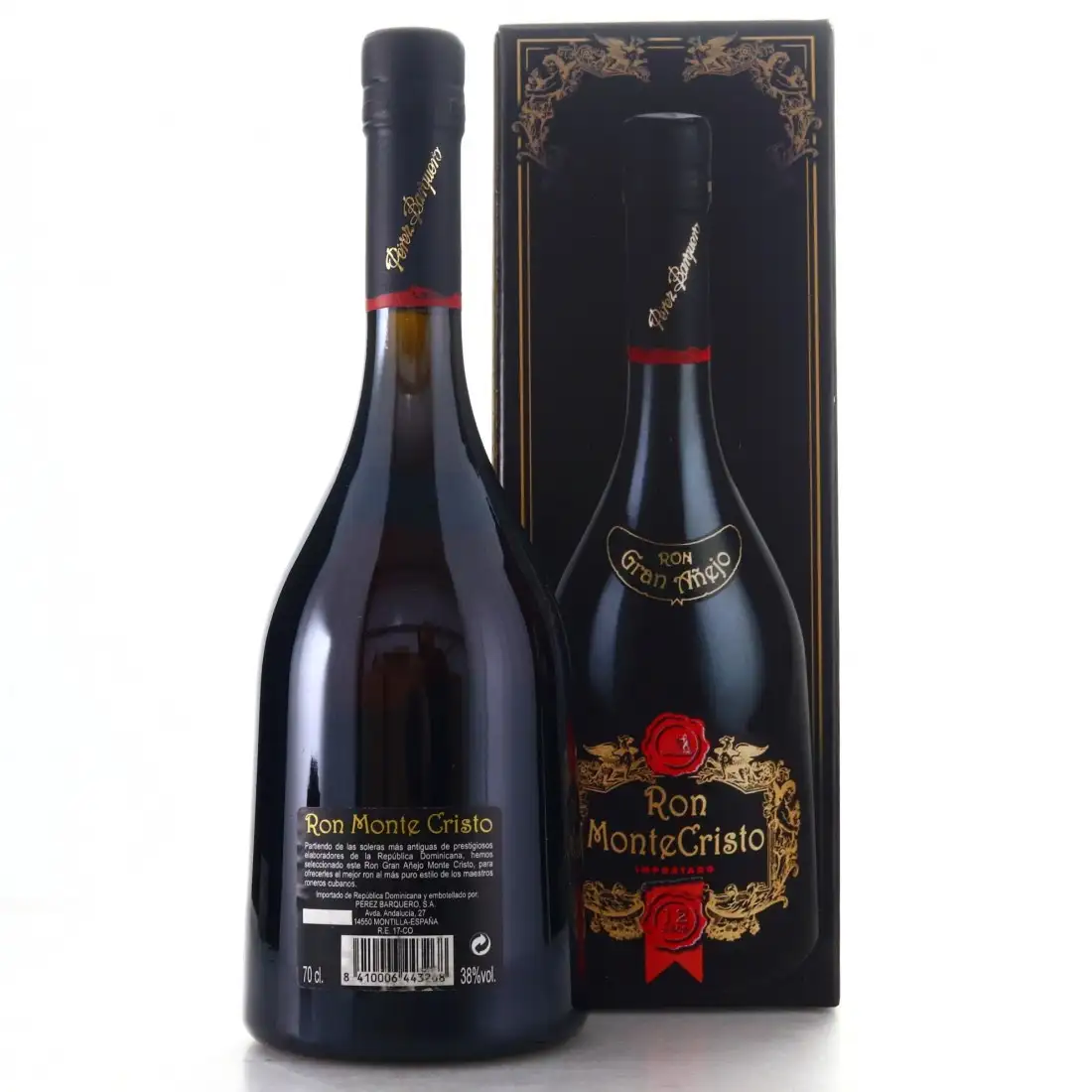 Image haute résolution de Perez Barquero Ron Monte Cristo Gran Añejo