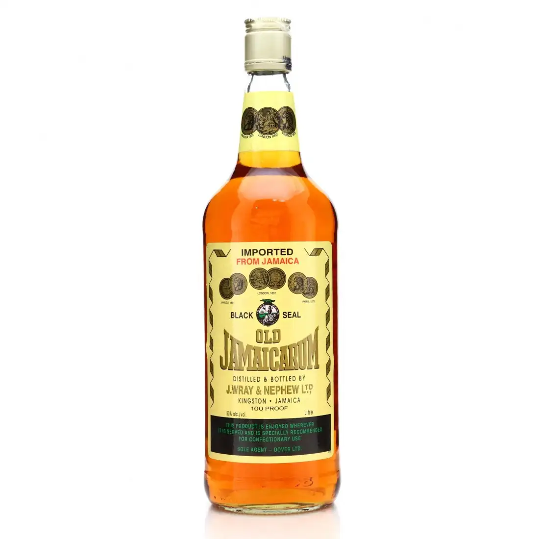 Bottle of J. Wray & Nephew LTD. Black Seal Old