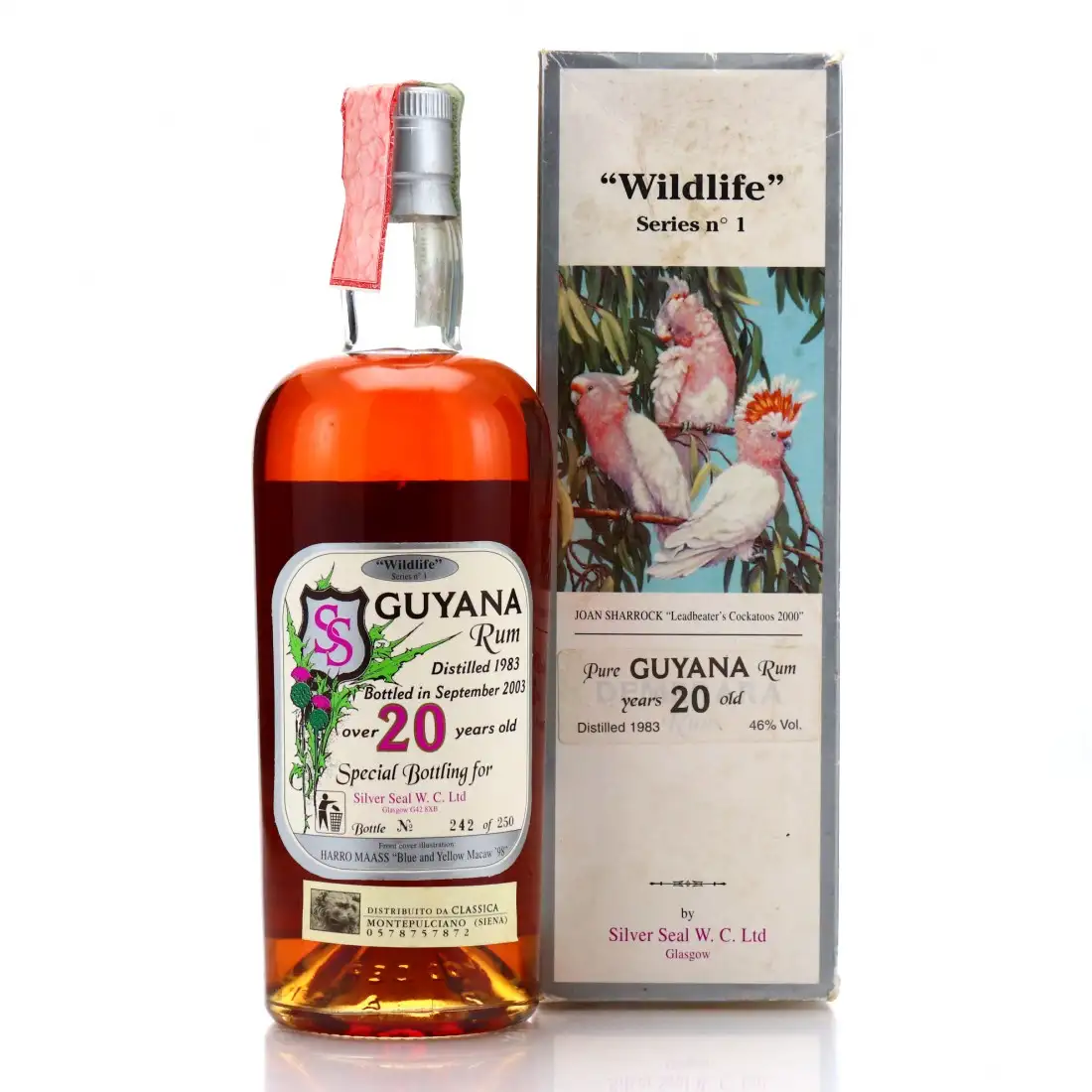 High resolution image of Silver Seal Pure Guyana Rum Wildlife Series No. 1 1983