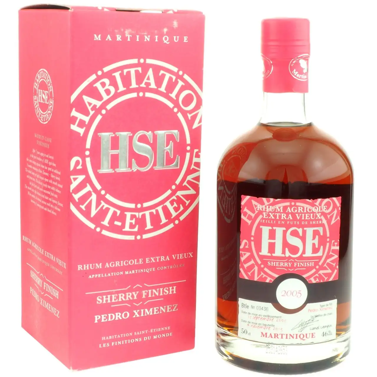 Bottle of HSE Pedro Ximénez Finish 2007