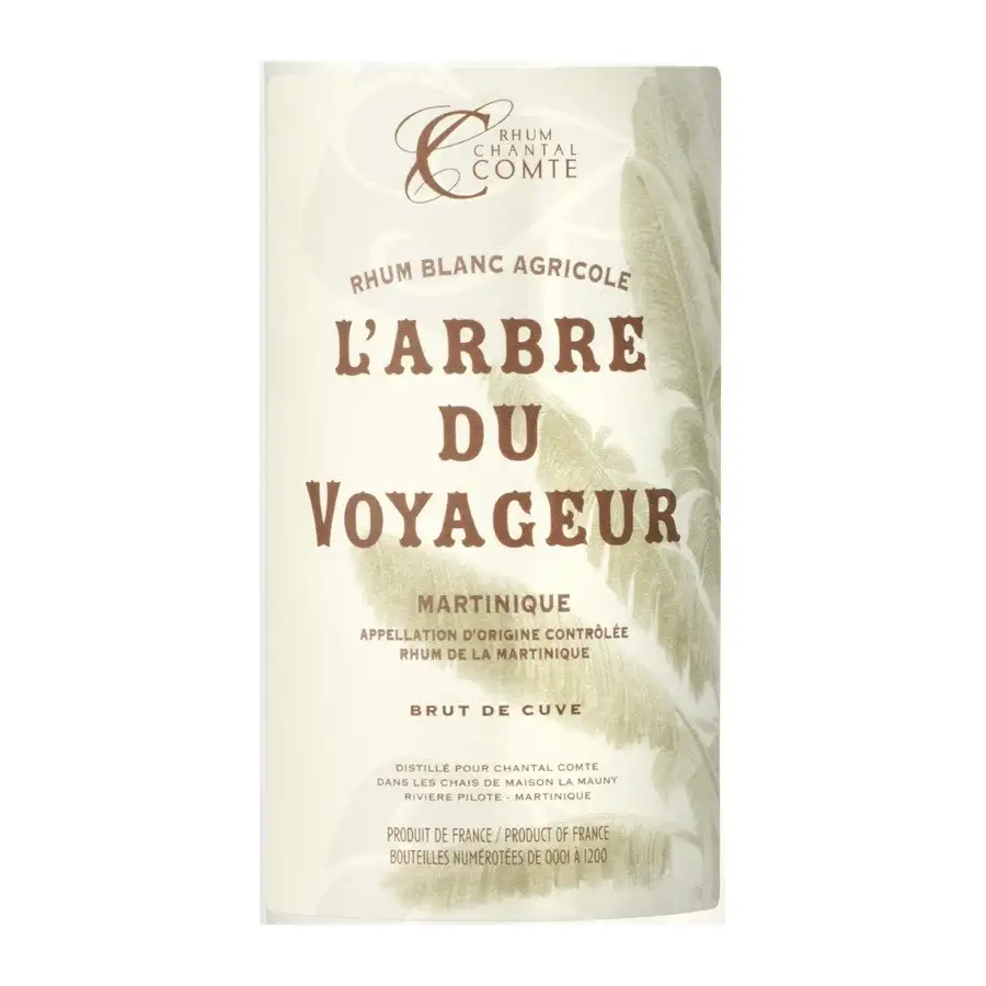 Image haute résolution de Rhum Chantal Comte Maison La Mauny L‘Arbre Du Voyageur Blanc 2019