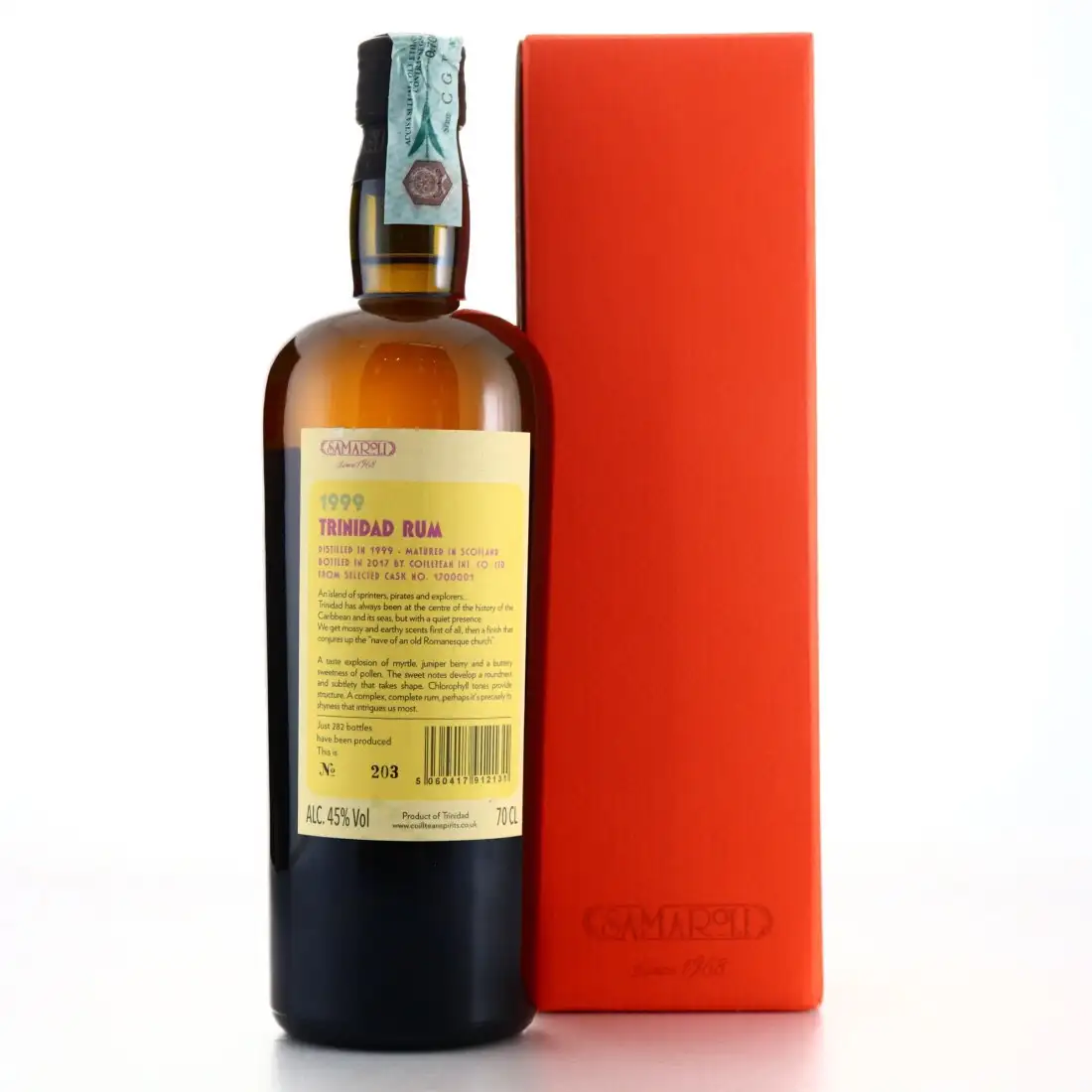 Image haute résolution de Samaroli Trinidad Rum 1999