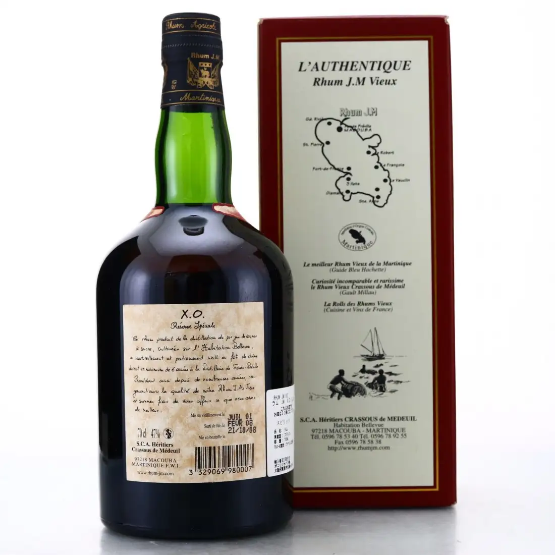 High resolution image of Rhum J.M XO Reserve Speciale 2001