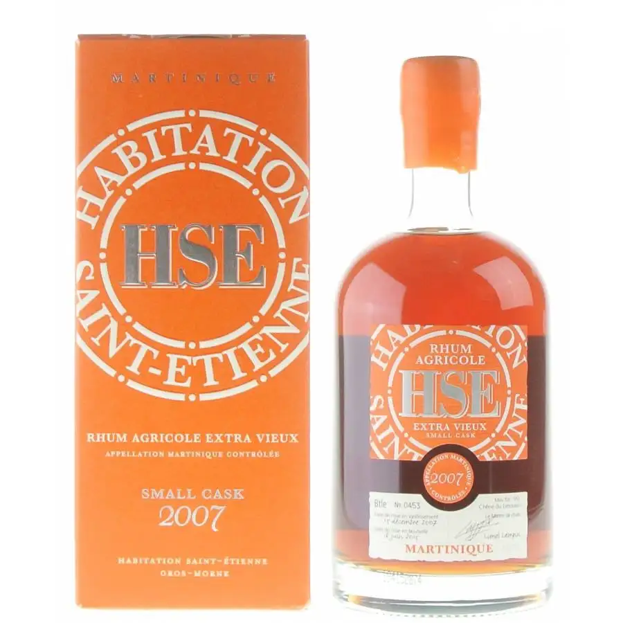 Bottle of HSE Extra Vieux Small Cask 2007