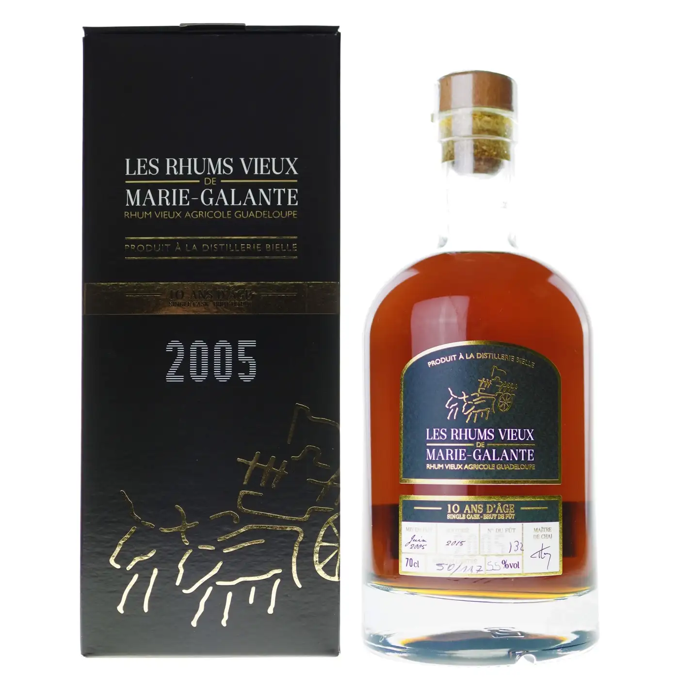 Bottle of Bielle Les Rhums Vieux De Marie Galante 2005