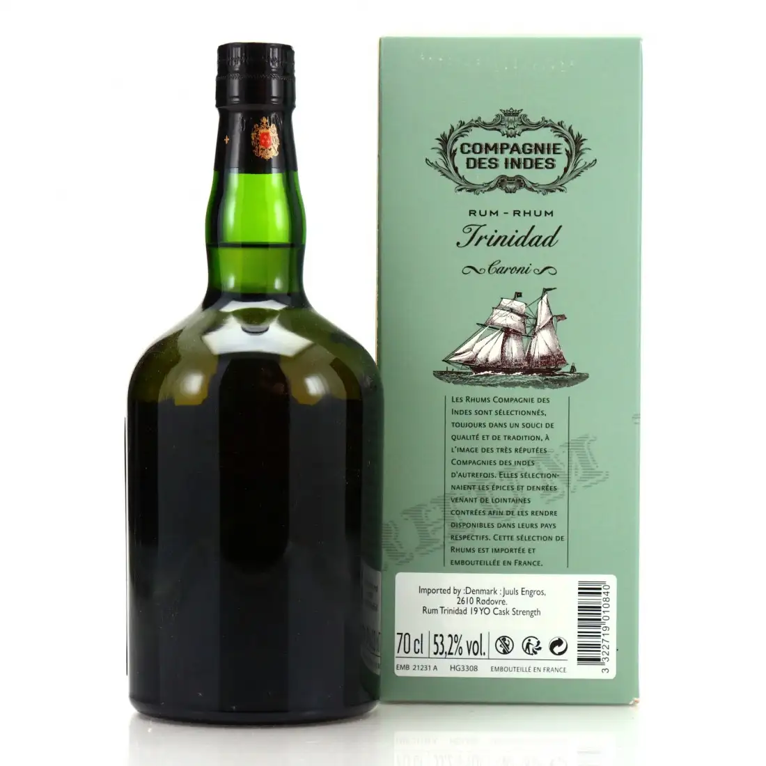 High resolution image of CDI Caroni Trinidad (Bottled for Denmark) 1996